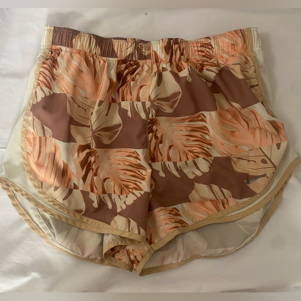Nike Peach and Brown Dri-FIT Shorts